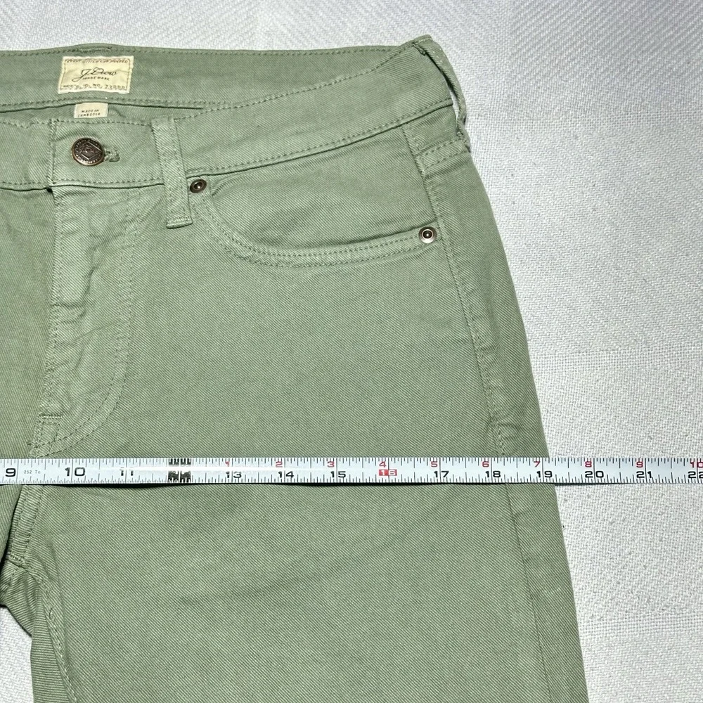 NEW‎ J Crew 484 Stretch Slim Tapered Leg Green Khaki Pants Mens Size 30x30 NWT
